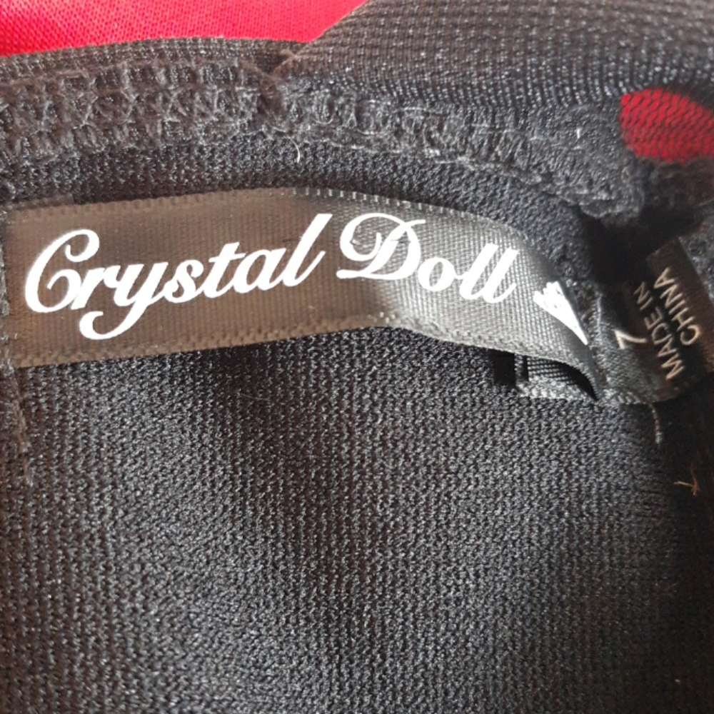 Crystal Doll Party Dress Blk/Red sz. 7 - Picture 6 of 6